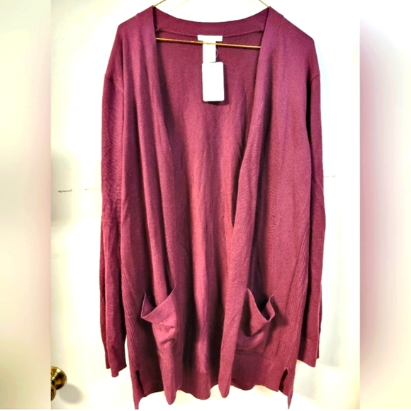 Sweaters - Women's Purple Sweater with Pockets